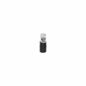 222.1 Ø 25 mm black nylon guide roller, with pin