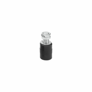222.3 Ø 40 mm black nylon guide roller, with pin